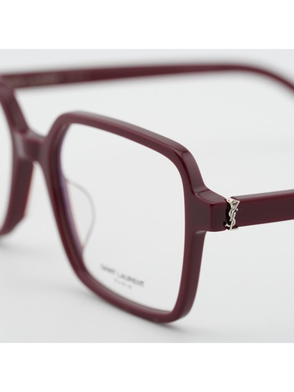 Saint Laurent SL M139 006 Square Eyeglasses Dark Red 54mm Frame - Picture 3 of 12